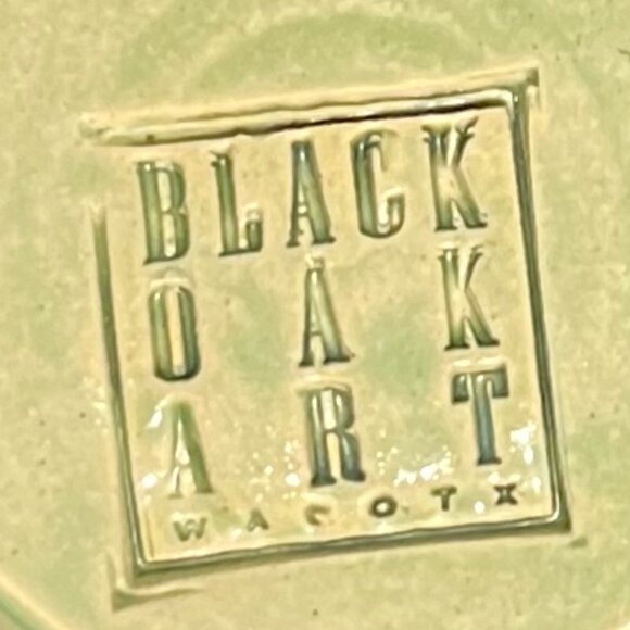 Common Grounds Coffee Shop Handcrafted Black Oak Art Pottery Mug ~ Waco, Texas - Picture 13 of 13